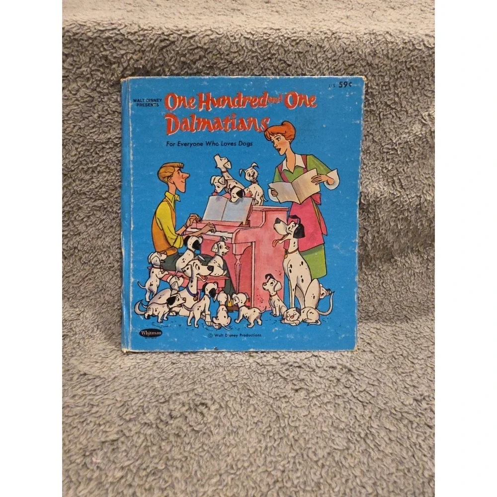 Vintage ONE HUNDRED AND ONE DALMATIONS Whitman Tell A Tale Book 8825 1960